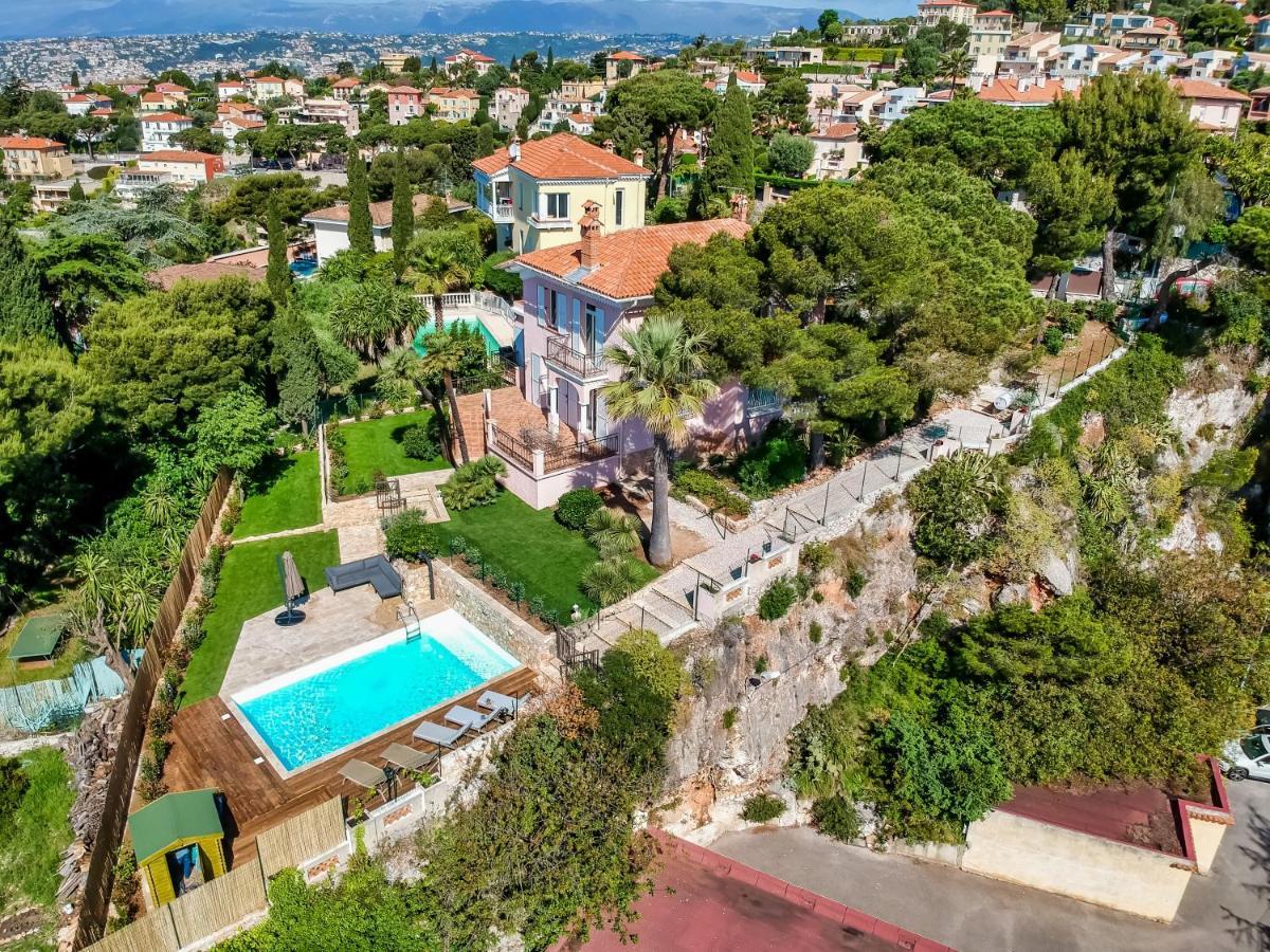 Stunning Seaview Villa. Villefranche Sur Mer Ngoại thất bức ảnh